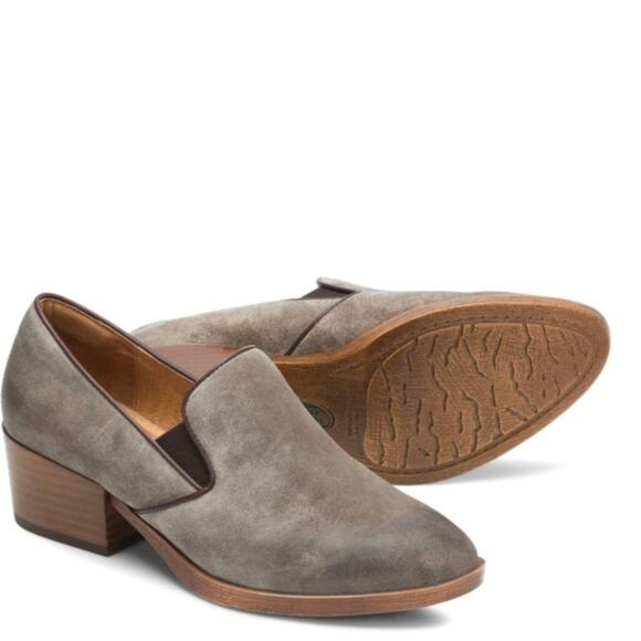 Sofft Velina Modern Suede Leather Block Heel Comfort Loafer - Picture 1 of 7